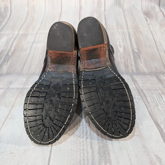 Vintage Black Leather Chelsea Ankle Boots - Women's 8 - Picture 9 of 9